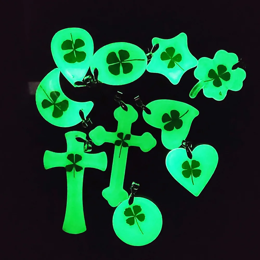 Luminous Cross Pendant Necklace Heart Shaped Drop Shape Clover Necklace Used to Make DIY Necklace Pendant Jewelry Accessories
Luminous Cross Pendant Necklace Heart Shaped Drop Shape Clover Necklace Used to Make DIY Necklace Pendant Jewelry Accessories