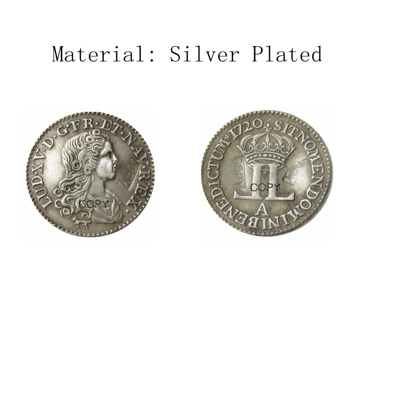 

Франция 1720A посеребренные или медные копировальные монеты (22 мм)