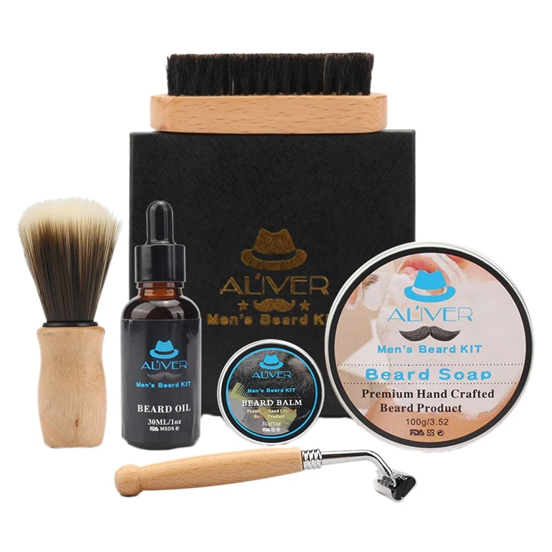 Набор для бороды ALIVER 6 шт., инструмент для стайлинга, расческа для масла и бороды, бальзам для усов, увлажняющий воск, набор для ухода за бород...
Набор для бороды ALIVER 6 шт., инструмент для стайлинга, расческа для масла и бороды, бальзам для усов, увлажняющий воск, набор для ухода за бород...