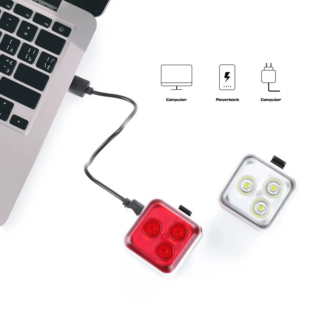 Bicycle Tail Light 4-Mode Headlight USB Rechargeable Waterproof Safety Warning Front Light Cycling Accessories
Bicycle Tail Light 4-Mode Headlight USB Rechargeable Waterproof Safety Warning Front Light Cycling Accessories