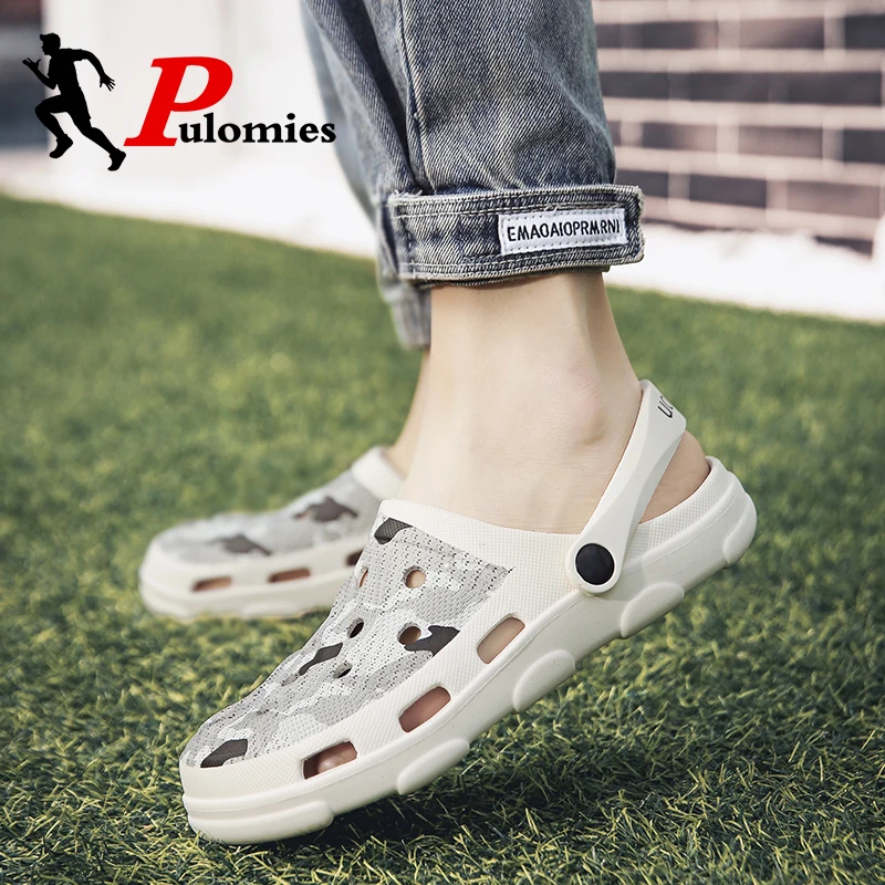 PULOMIES Summer Men Slippers Sandals Massage Clogs Outdoor Garden Shoes Men Pool Sandals Bathroom Slides Mules Beach Slippers
PULOMIES Summer Men Slippers Sandals Massage Clogs Outdoor Garden Shoes Men Pool Sandals Bathroom Slides Mules Beach Slippers