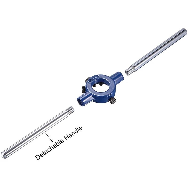 UNC Tap and Die Set with 25mm Round Die Stock Handle Wrench, High Speed Steel Machine Thread Tap
UNC Tap and Die Set with 25mm Round Die Stock Handle Wrench, High Speed Steel Machine Thread Tap