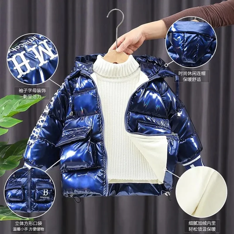 Boys' Cotton Padded Clothes Winter Children's Down Clothes 2021 New Baby Plush Thickened Warm Coat Cotton Padded Jacket
Boys' Cotton Padded Clothes Winter Children's Down Clothes 2021 New Baby Plush Thickened Warm Coat Cotton Padded Jacket