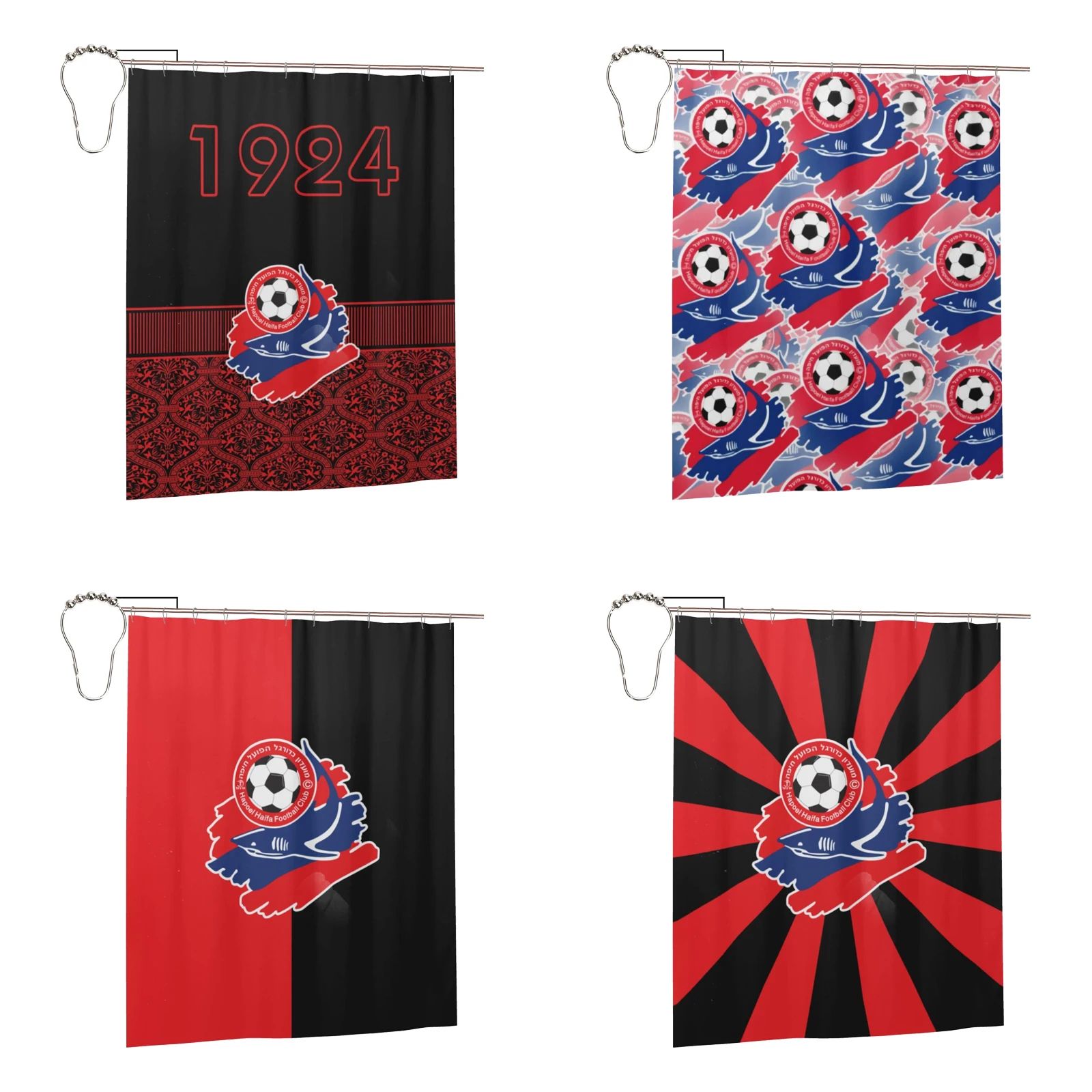 Israel Hapoel Haifa Fc Shower Curtain for Bathroom Bathtub Fabric Curtains Decoration Waterproof Durable with Hooks
Israel Hapoel Haifa Fc Shower Curtain for Bathroom Bathtub Fabric Curtains Decoration Waterproof Durable with Hooks