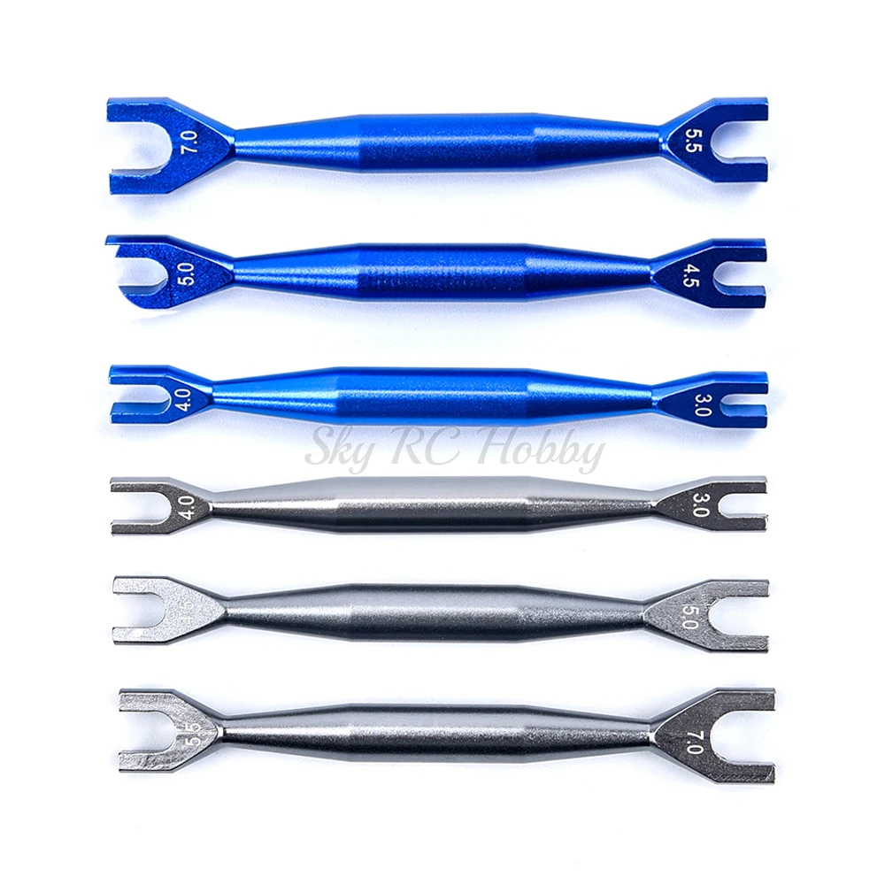 1PCS Repair Tool Parts Open End Wrench Double-head Small Hardened 7045 Metal Spanner 3.0/4.0/4.5/5.0/5.5/7.0 for RC Model Car
1PCS Repair Tool Parts Open End Wrench Double-head Small Hardened 7045 Metal Spanner 3.0/4.0/4.5/5.0/5.5/7.0 for RC Model Car