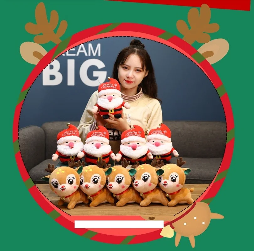 Kawaii Рождество Санта Клаус лося плюшевая игрушка мягкий плюшевый брелок мягкие животные плюшевый Кошелек украшение Рождественский подарок ...
Kawaii Рождество Санта Клаус лося плюшевая игрушка мягкий плюшевый брелок мягкие животные плюшевый Кошелек украшение Рождественский подарок ...