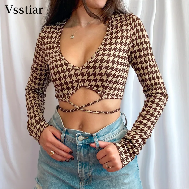 Коричневый укороченный топ Vsstiar с V-образным вырезом, уличная одежда с длинным рукавом, повседневные женские футболки, топы, винтажная Сексу...
Коричневый укороченный топ Vsstiar с V-образным вырезом, уличная одежда с длинным рукавом, повседневные женские футболки, топы, винтажная Сексу...