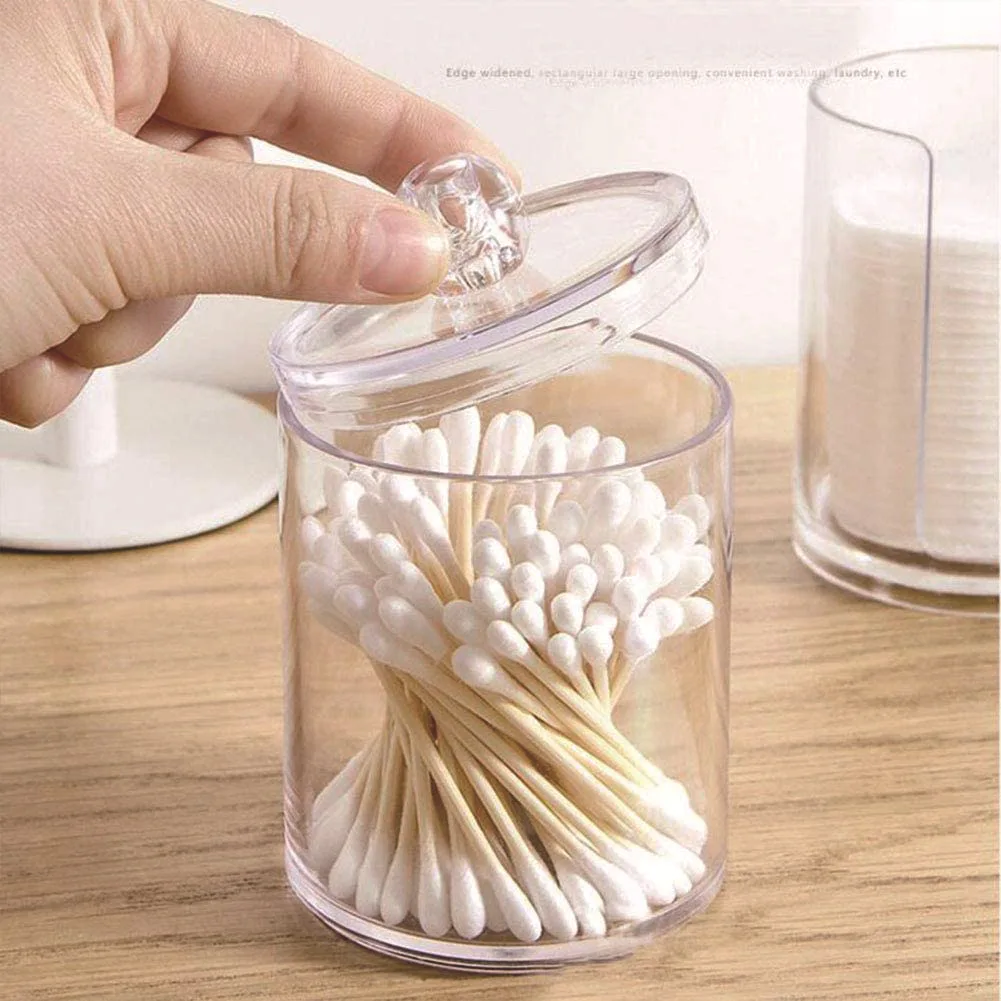 Transparent Cotton Bud Organizer Dust-Proof Swab Storage Box Durable Acrylic Cosmetic Organizer Lipstick Cup Container
Transparent Cotton Bud Organizer Dust-Proof Swab Storage Box Durable Acrylic Cosmetic Organizer Lipstick Cup Container