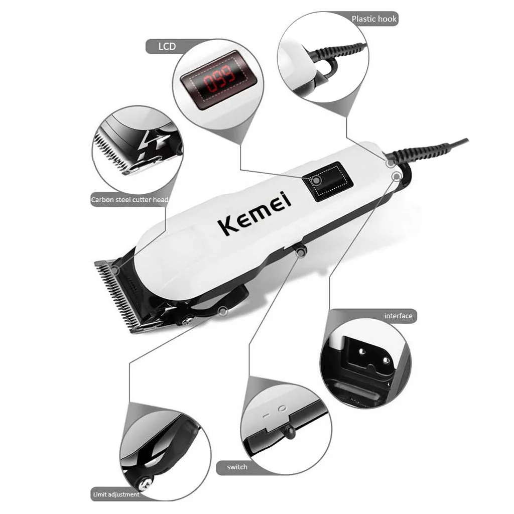 Hair Trimmer For Men Professional Electric Hair Clippers Beard Trimmer Barber Shop Hair Cutting Machine Chargeable Men's shaver 
Hair Trimmer For Men Professional Electric Hair Clippers Beard Trimmer Barber Shop Hair Cutting Machine Chargeable Men's shaver