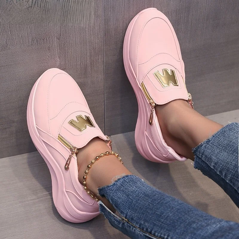 2021 Women Chunky Sneakers Fashion Platform Shoes Zipper Women's Vulcanized Shoes Round Head Women Casual Shoes Zapatos Mujer
2021 Women Chunky Sneakers Fashion Platform Shoes Zipper Women's Vulcanized Shoes Round Head Women Casual Shoes Zapatos Mujer