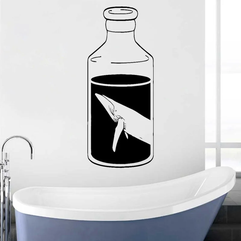 Ocean Bottle Stickers Whale Wall Decal Seawater Vinyl Sticker Creative Home Decor Bathroom Waterproof Mural O272
Ocean Bottle Stickers Whale Wall Decal Seawater Vinyl Sticker Creative Home Decor Bathroom Waterproof Mural O272