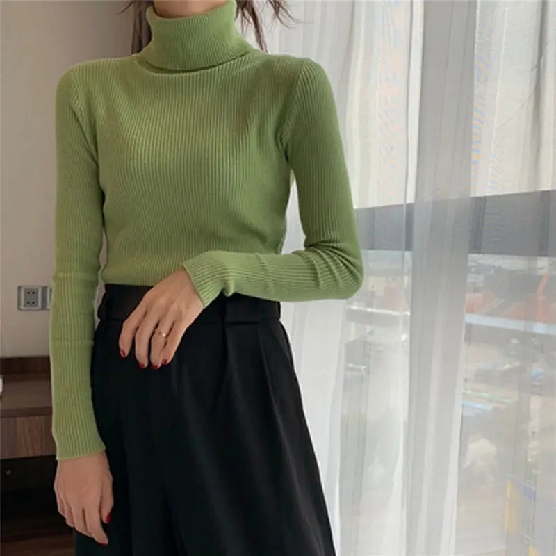 Turtleneck Sweaters Women Slim Stretch Minimalist Autumn Winter Basic Ulzzang Solid Femme Knitwear Soft All-match Womens Clothes
Turtleneck Sweaters Women Slim Stretch Minimalist Autumn Winter Basic Ulzzang Solid Femme Knitwear Soft All-match Womens Clothes