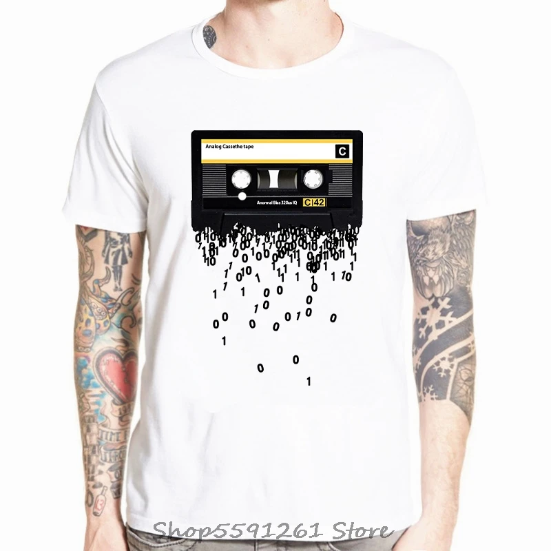 Retro Cassettes Printed T-Shirt Men's Funny Creative 80's Music The Death Of The Cassette Tape Tshirt Casual Tops Tees
Retro Cassettes Printed T-Shirt Men's Funny Creative 80's Music The Death Of The Cassette Tape Tshirt Casual Tops Tees