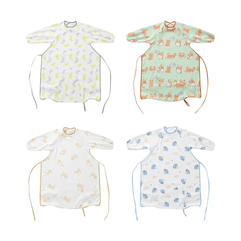 Baby Apron Long Sleeve Waterproof Breathable Smock For Infant Kids Eating Feeding Children's Waterproof Bib Anti-Dirty Smock B 
Baby Apron Long Sleeve Waterproof Breathable Smock For Infant Kids Eating Feeding Children's Waterproof Bib Anti-Dirty Smock B