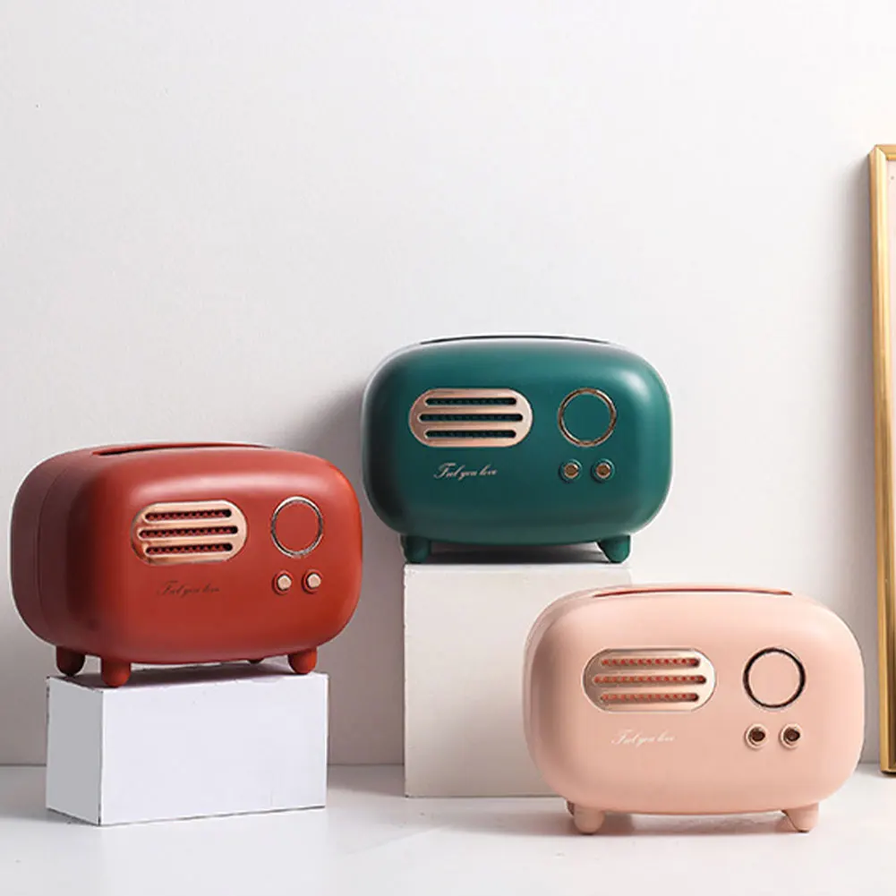 Tissue Storage Box Retro Radio Model Vintage Desktop Paper Holder Dispenser Storage Napkin Case Home Organizer Ornament Craft
Tissue Storage Box Retro Radio Model Vintage Desktop Paper Holder Dispenser Storage Napkin Case Home Organizer Ornament Craft