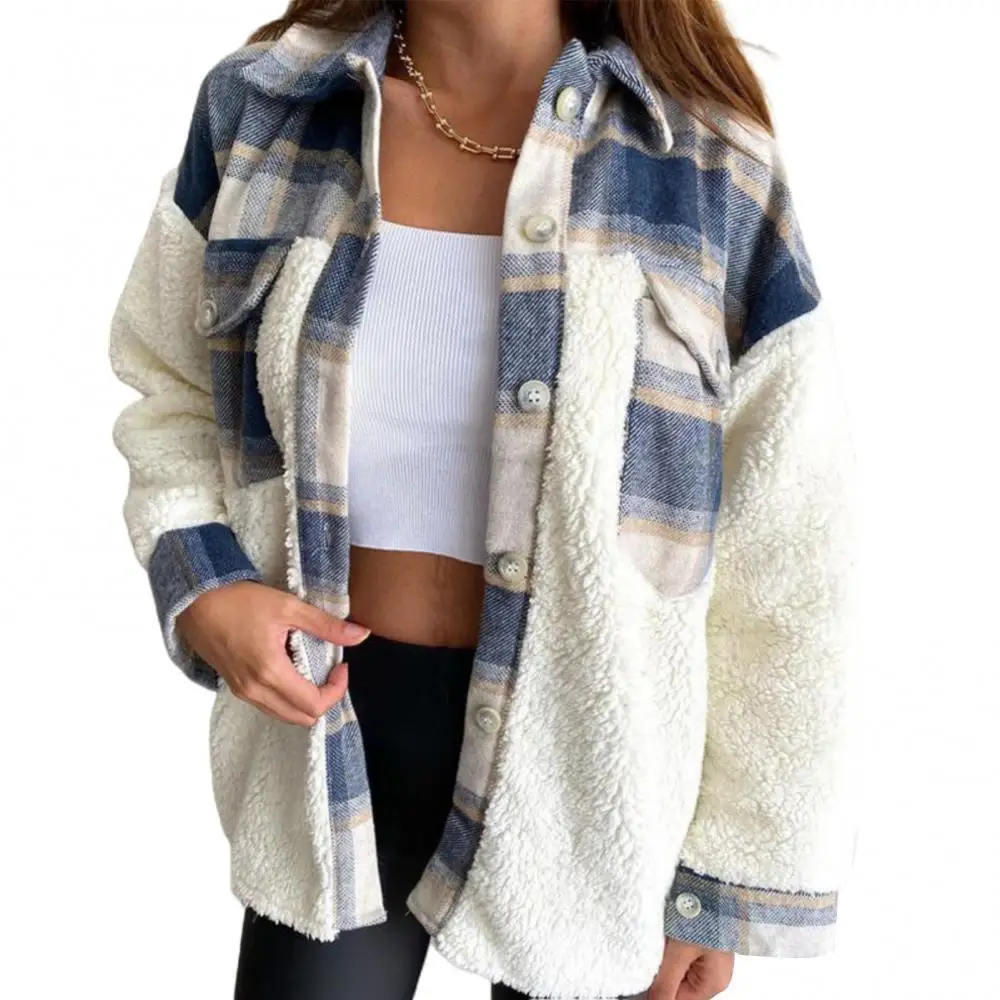 Куртка женская с отложным воротником, винтажная клетчатая плюшевая верхняя одежда на пуговицах, в стиле пэчворк, с длинным рукавом, Осень-зи...
Куртка женская с отложным воротником, винтажная клетчатая плюшевая верхняя одежда на пуговицах, в стиле пэчворк, с длинным рукавом, Осень-зи...