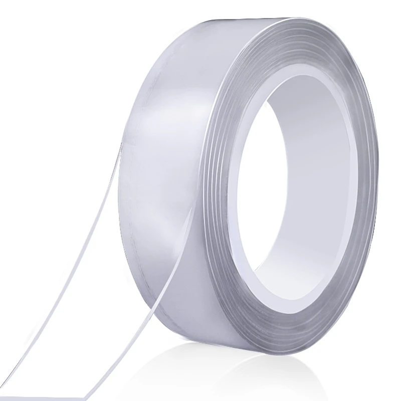 Nano Tape Transparent Double-Sided Can Washed Gel Non-slip Strong Sticky Universal Improvement Paste Removable Traceless 
Nano Tape Transparent Double-Sided Can Washed Gel Non-slip Strong Sticky Universal Improvement Paste Removable Traceless
