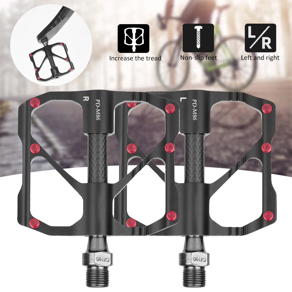 2pcs UltraLight Mountain Bike Pedal Quick Release Road Bike Pedal Anti-slip MTB Bike Pedal Carbon Fiber 3 Bearings Bicycle Pedal
2pcs UltraLight Mountain Bike Pedal Quick Release Road Bike Pedal Anti-slip MTB Bike Pedal Carbon Fiber 3 Bearings Bicycle Pedal