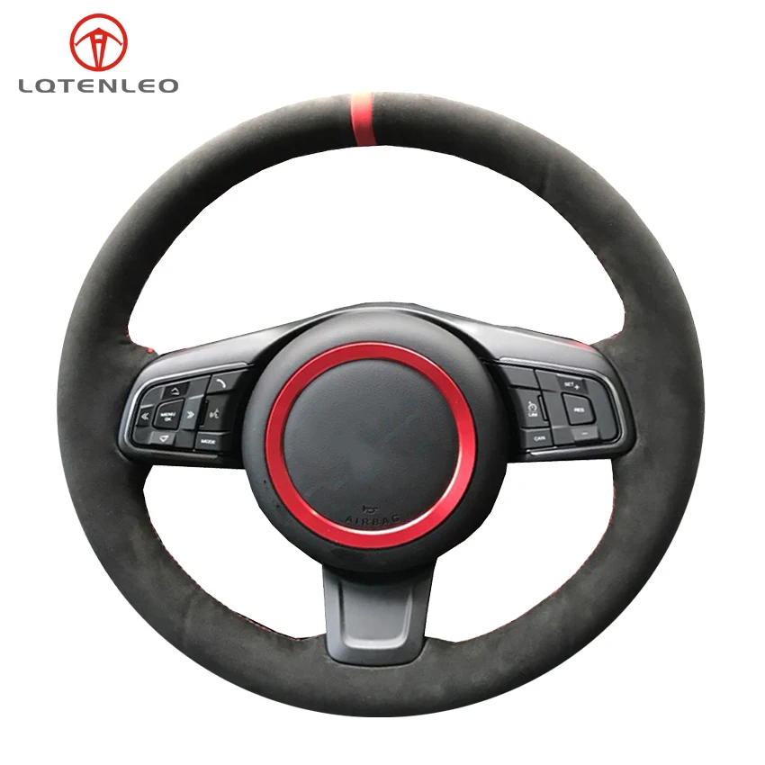 LQTENLEO Black Suede Car Steering Wheel Cover For Jaguar E-Pace 2017-2019 XE XEL 2015-2019 F-Pace XF XFL 2016 2017 2018 2019 
LQTENLEO Black Suede Car Steering Wheel Cover For Jaguar E-Pace 2017-2019 XE XEL 2015-2019 F-Pace XF XFL 2016 2017 2018 2019