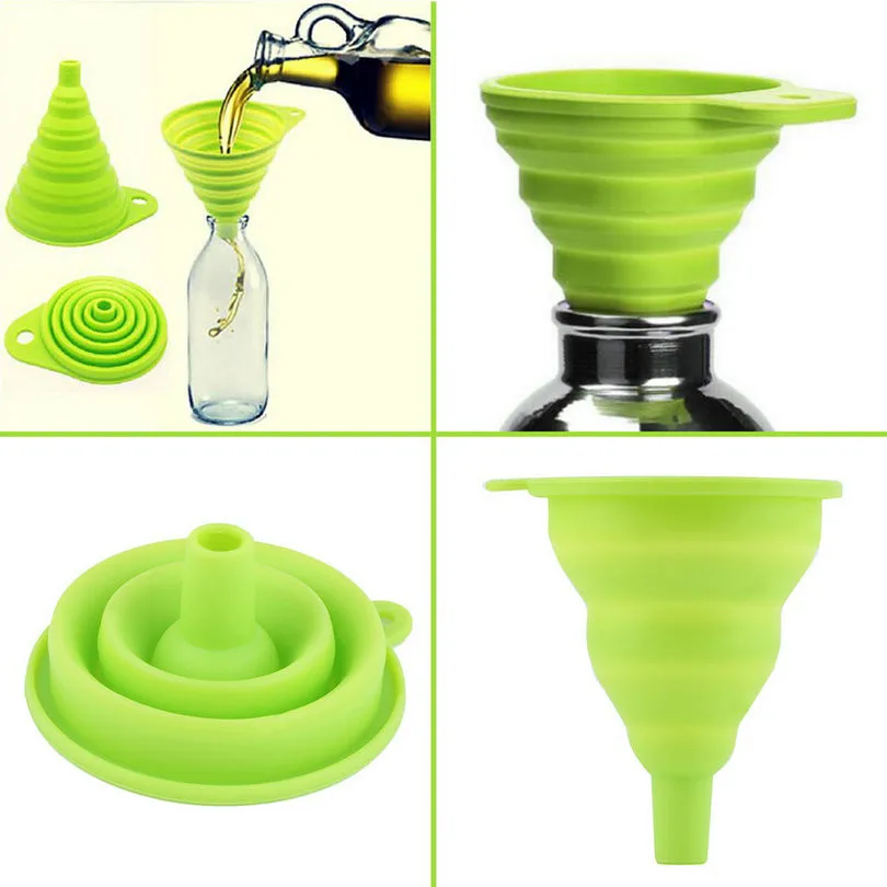 2pcs Collapsible Funnel Household Kitchen Cooking Tool Portable Wine Mini Portable Be Hung Oil Pot Foldable Mini Silicone Funnel
2pcs Collapsible Funnel Household Kitchen Cooking Tool Portable Wine Mini Portable Be Hung Oil Pot Foldable Mini Silicone Funnel
