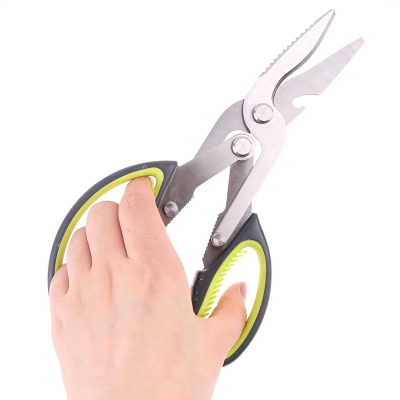 Kitchen Scissors 6 In 1 Heavy Duty Curved Multifunctional Chicken Bone Scissors For Food Vegetable Fishing Cooking Knife
Kitchen Scissors 6 In 1 Heavy Duty Curved Multifunctional Chicken Bone Scissors For Food Vegetable Fishing Cooking Knife