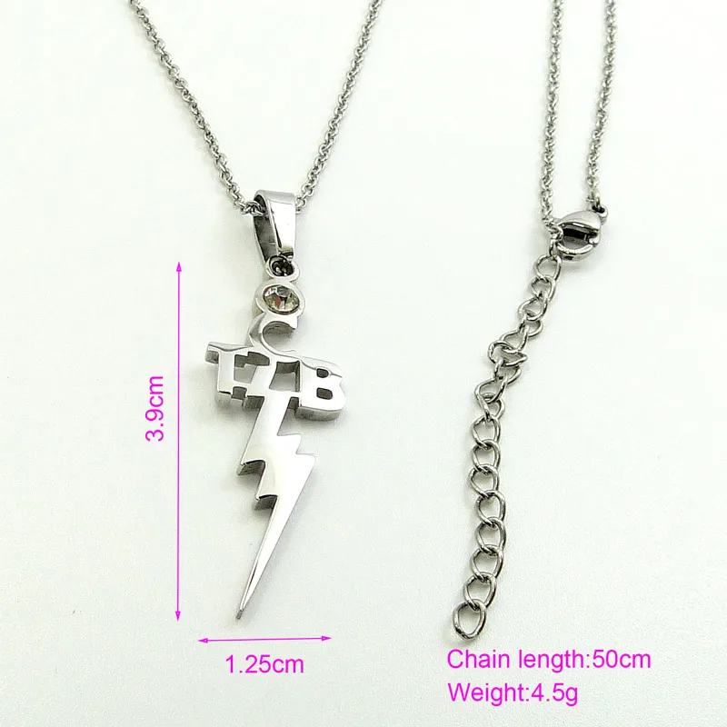Men Women Stainless Steel Letter TCB Lighting Endant Necklace Zircon Pendant Jewelry Accessories Gifts For Fans Dropshipping 
Men Women Stainless Steel Letter TCB Lighting Endant Necklace Zircon Pendant Jewelry Accessories Gifts For Fans Dropshipping