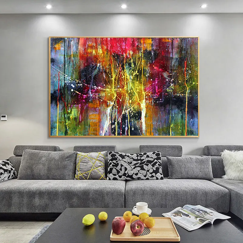 Colorful Abstract Art Modern Canvas Paintings Posters and Prints on the Wall Canvas Pictures for Living Room Home Decoration
Colorful Abstract Art Modern Canvas Paintings Posters and Prints on the Wall Canvas Pictures for Living Room Home Decoration