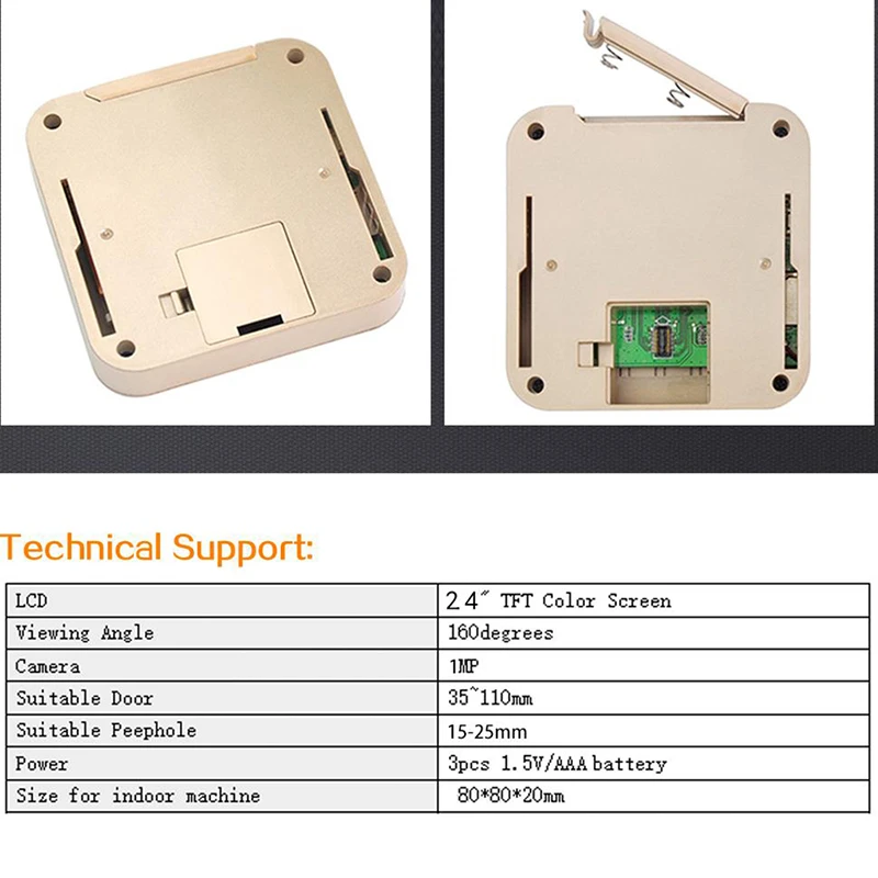 2.4 Inch LCD Color Screen Digital Doorbell 145 Degree Door Eye Doorbell Electronic Peephole Door Camera Viewer Outdoor Door Bell 
2.4 Inch LCD Color Screen Digital Doorbell 145 Degree Door Eye Doorbell Electronic Peephole Door Camera Viewer Outdoor Door Bell