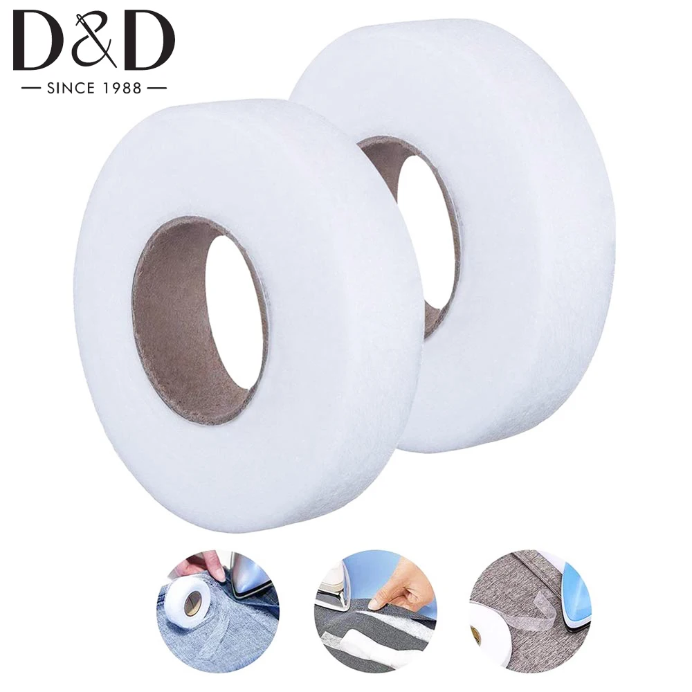 

100M*20mm Fabric Fusing Tape Adhesive Hem Tape Iron-on Hemming Tape Fabric Fusible Web Tape for Bonding Clothes