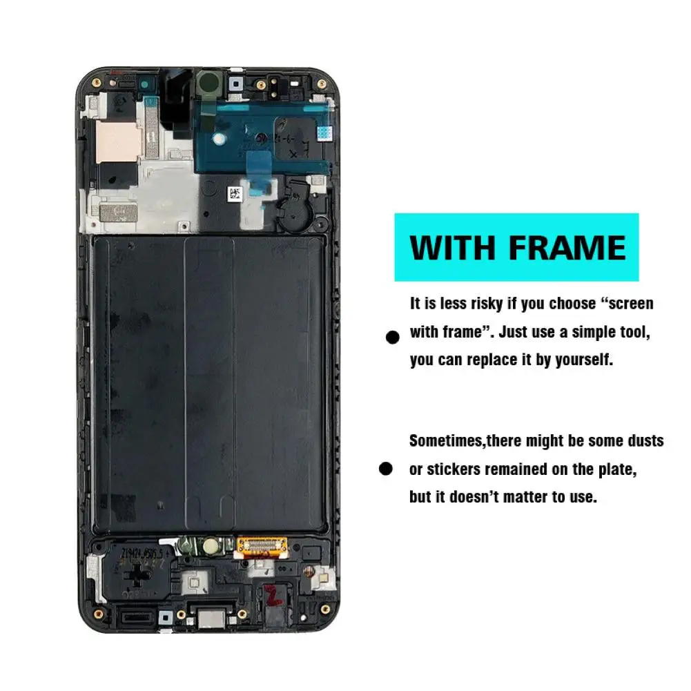AMOLED Touch Screen Digitizer for Samsung Galaxy A50 2019 A505F/DS A505FD A505A Screen Replacement Accessories For Mobile Phones
AMOLED Touch Screen Digitizer for Samsung Galaxy A50 2019 A505F/DS A505FD A505A Screen Replacement Accessories For Mobile Phones