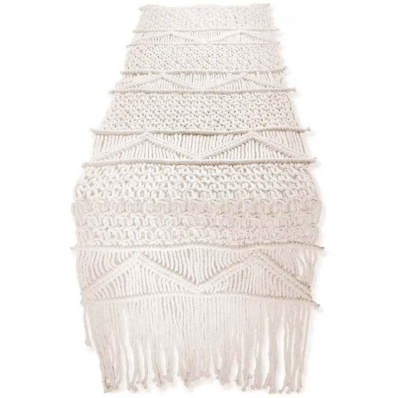 Handmade Hollow Out Macrame Table Runner Boho Wedding Decoration Nordic Beige Table Runner With Tassels Party Home Decoration
Handmade Hollow Out Macrame Table Runner Boho Wedding Decoration Nordic Beige Table Runner With Tassels Party Home Decoration