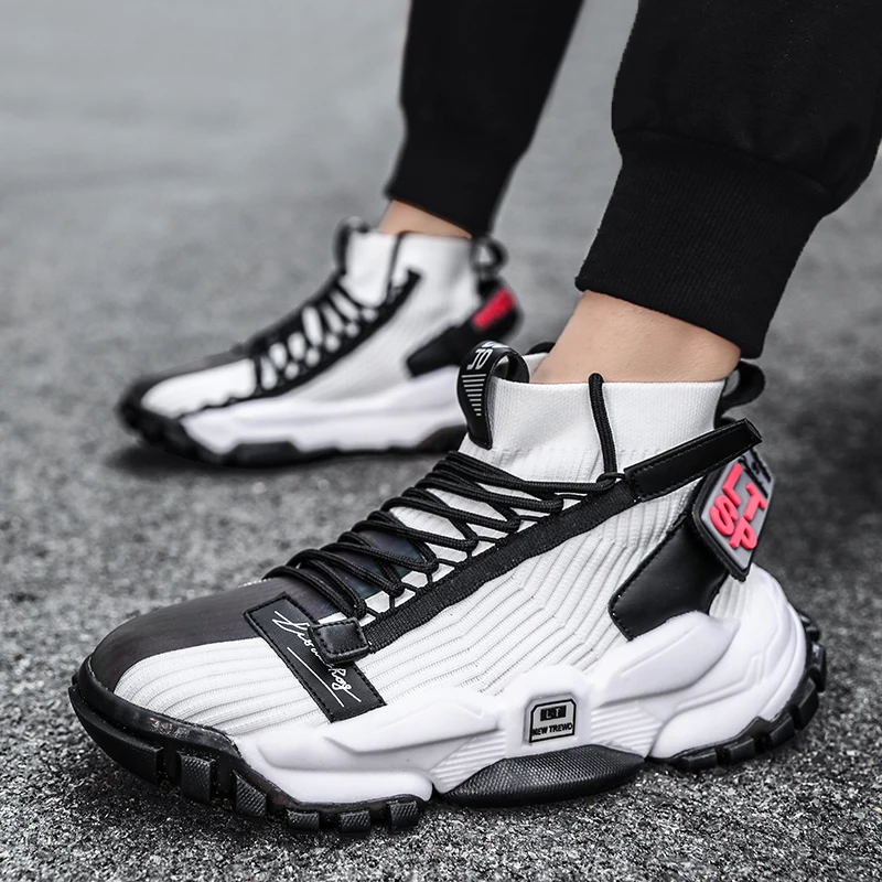 Men's Sneaker of Socks Breathable Mesh Sports Shoes Non-Slip Damping Footwear Thick-Bottom Chunky Zapatos New Trend Chaussures
Men's Sneaker of Socks Breathable Mesh Sports Shoes Non-Slip Damping Footwear Thick-Bottom Chunky Zapatos New Trend Chaussures