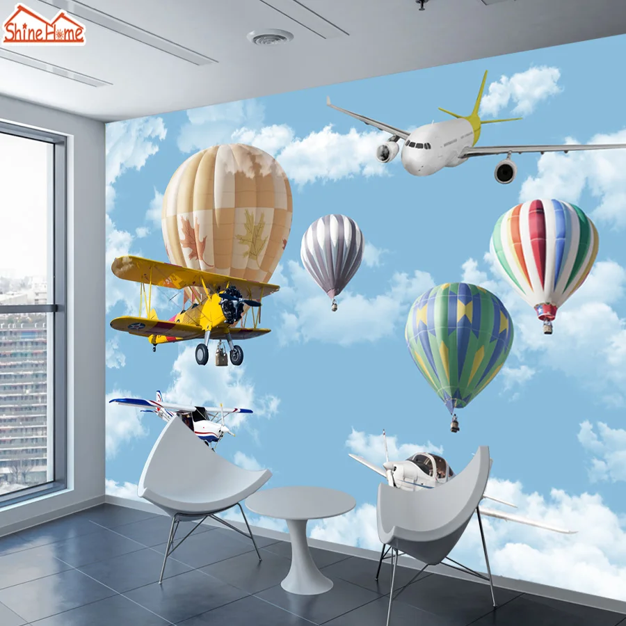 Cartoon Balloon Plane Wall Paper Decor Murals 3d Wallpapers for Living Room Kids Mural Wallpaper Vinyl Roll Home Improvement
Cartoon Balloon Plane Wall Paper Decor Murals 3d Wallpapers for Living Room Kids Mural Wallpaper Vinyl Roll Home Improvement