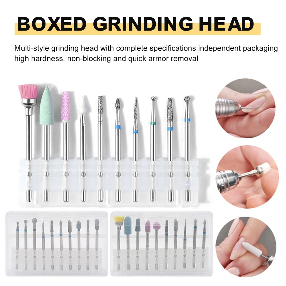 3/32''(2.35mm) Diamond Cuticle Nail Drill Bits Set 10pcs For Acrylic Gel Nails Prep Nail Art Tools For Manicure Pedicure
3/32''(2.35mm) Diamond Cuticle Nail Drill Bits Set 10pcs For Acrylic Gel Nails Prep Nail Art Tools For Manicure Pedicure