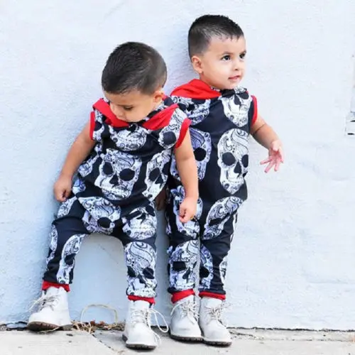 Toddler Baby Boys Romper Halloween Casual Cotton Hooded Short Sleeve Skull Hooded Romper Boy Clothing Jumpsuit Outfit 0-3Years
Toddler Baby Boys Romper Halloween Casual Cotton Hooded Short Sleeve Skull Hooded Romper Boy Clothing Jumpsuit Outfit 0-3Years