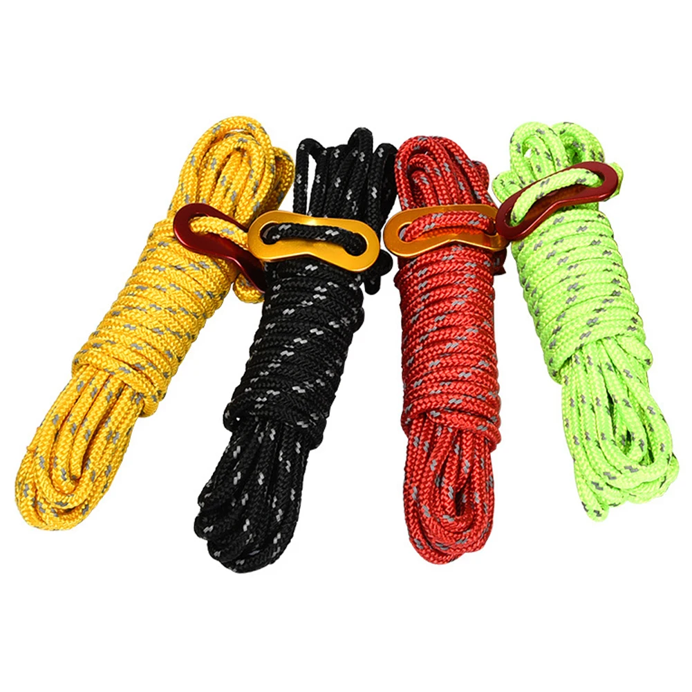 4 Meters Diameter 4 Mm 6 Bracket Core Parachute Rope Lanyard Outdoor Camping Rope Climbing Hiking Survival Equipment Tent
4 Meters Diameter 4 Mm 6 Bracket Core Parachute Rope Lanyard Outdoor Camping Rope Climbing Hiking Survival Equipment Tent