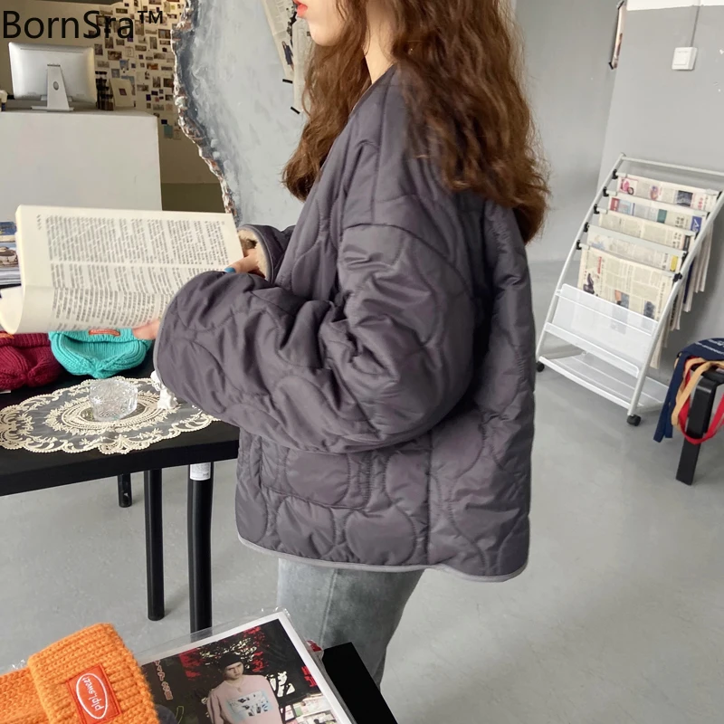 Bornsra 2020 New Winter Solid Women Coat Warm Single Breasted Loose Casual Jacket Female Long Sleeve Outwear Elegant Tops
Bornsra 2020 New Winter Solid Women Coat Warm Single Breasted Loose Casual Jacket Female Long Sleeve Outwear Elegant Tops