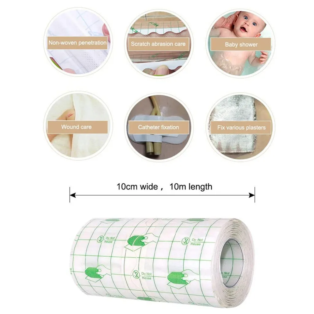 Transparent Adhesive Film Bandage Roll Waterproof Fixer Plaster Stretch Tape Membrane Through Skin Paste Waterproof Membrane #T3
Transparent Adhesive Film Bandage Roll Waterproof Fixer Plaster Stretch Tape Membrane Through Skin Paste Waterproof Membrane #T3