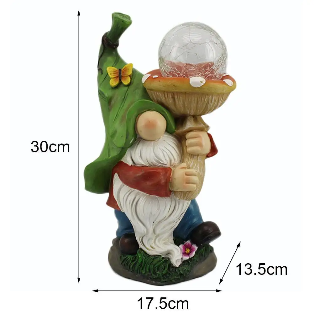 Solar LED Gnome Statue Resin Gnome Figurine Lawn Gnome Figurine Fairy Garden Decoration Patio Yard Lawn Porch Home Decoration
Solar LED Gnome Statue Resin Gnome Figurine Lawn Gnome Figurine Fairy Garden Decoration Patio Yard Lawn Porch Home Decoration