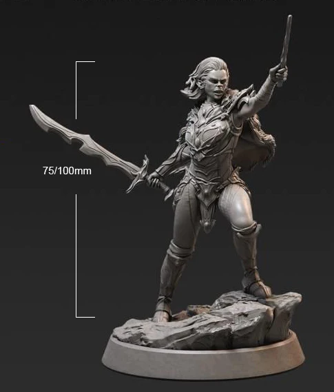 1/24 75mm 1/18 100mm Resin Model Kits OrcFemale Gril Warrior Figure Unpainted No Color RW-552
1/24 75mm 1/18 100mm Resin Model Kits OrcFemale Gril Warrior Figure Unpainted No Color RW-552