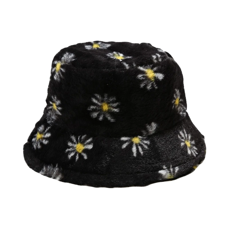 New Outdoor Cute Flower Chic Faux Fur Daisy Pattern Bucket Hats Women Winter Soft Warm Gorros Mujer
New Outdoor Cute Flower Chic Faux Fur Daisy Pattern Bucket Hats Women Winter Soft Warm Gorros Mujer