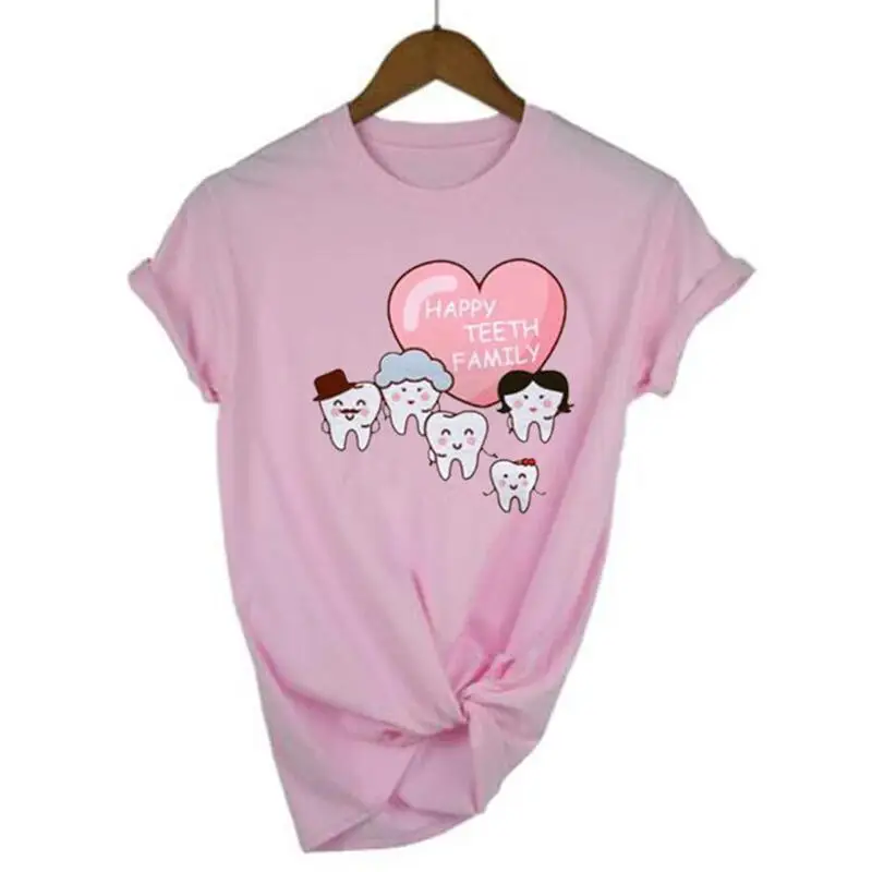 Tooth Happy Family Cute Japanese Kawaii Tee Shirt Femme Summer Tshirt Short Sleeve Casual T Shirt Women Tops Harajuku Shirt
Tooth Happy Family Cute Japanese Kawaii Tee Shirt Femme Summer Tshirt Short Sleeve Casual T Shirt Women Tops Harajuku Shirt