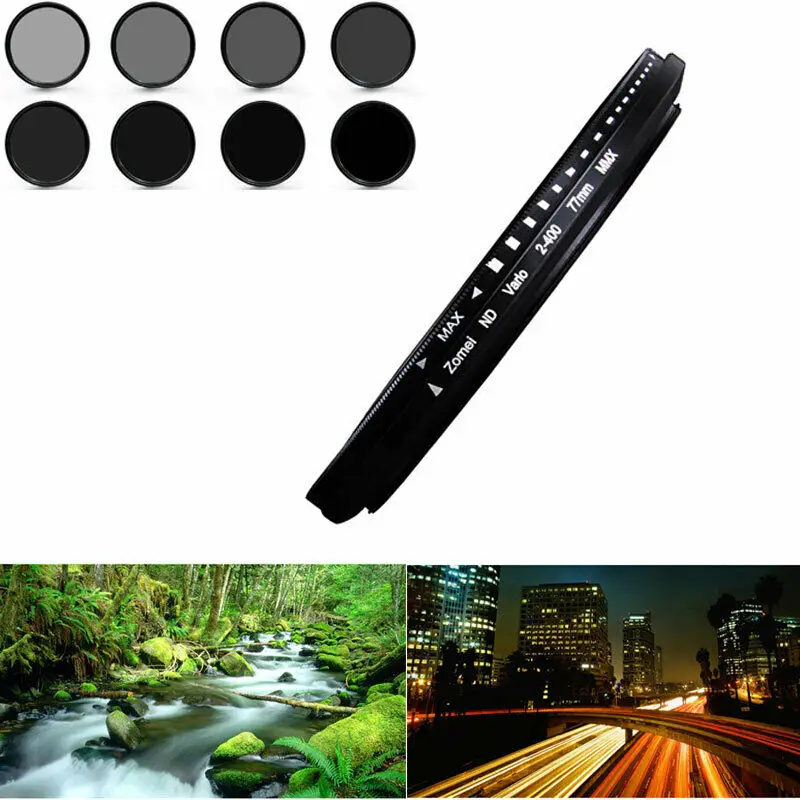ND2 to ND400 ND2-400 Camera ZOMEI 52/55/58/62/67/72/77/82mm Adjustable Neutral Density filter For Canon Sony Nikon ND filter
ND2 to ND400 ND2-400 Camera ZOMEI 52/55/58/62/67/72/77/82mm Adjustable Neutral Density filter For Canon Sony Nikon ND filter