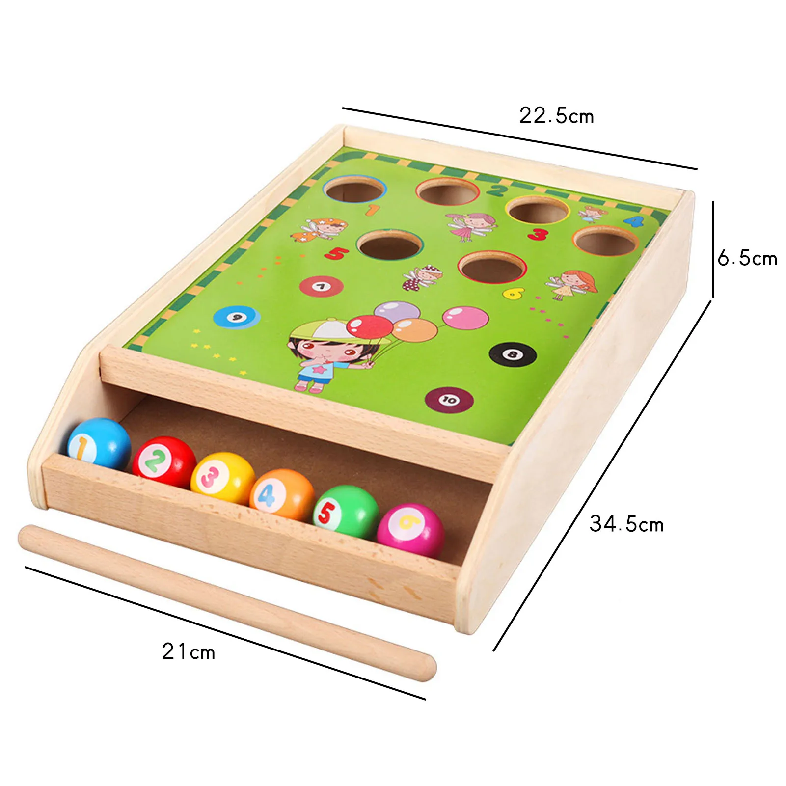 Wooden Billiards Board Game Funny Billiards Game Including 1 table 6 balls 1 billiard bat for Parent-kids Interactive toys
Wooden Billiards Board Game Funny Billiards Game Including 1 table 6 balls 1 billiard bat for Parent-kids Interactive toys