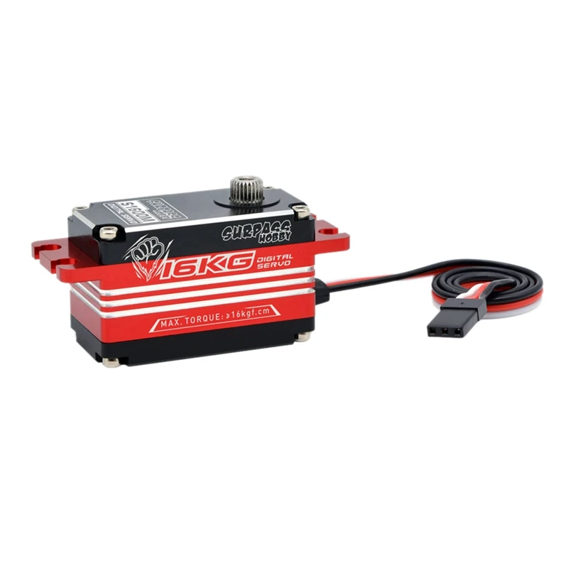 SURPASS HOBBY S1600M 16KG Low Body Digital Servo for 1/10 Racing Car/High-Speed RC Car/Aircraft/Drone/RC Boat
SURPASS HOBBY S1600M 16KG Low Body Digital Servo for 1/10 Racing Car/High-Speed RC Car/Aircraft/Drone/RC Boat