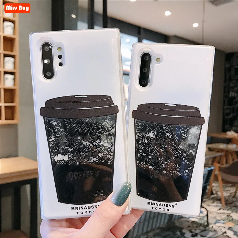 Stylish Coffee Cup Liquid Quicksand Case for Samsung galaxy Note 10 A51 A71 A50 A70 S10 S8 S9 Plus S20 Ultra Case Silicone Cover
Stylish Coffee Cup Liquid Quicksand Case for Samsung galaxy Note 10 A51 A71 A50 A70 S10 S8 S9 Plus S20 Ultra Case Silicone Cover