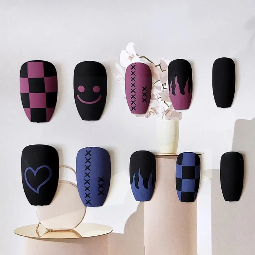 3D Nail Art Decoration Long Wear Manicure Blue Frosted Long Manicure Patch Wear Nail Gradient Flame Nail Gold Black Ballet Z1G4
3D Nail Art Decoration Long Wear Manicure Blue Frosted Long Manicure Patch Wear Nail Gradient Flame Nail Gold Black Ballet Z1G4