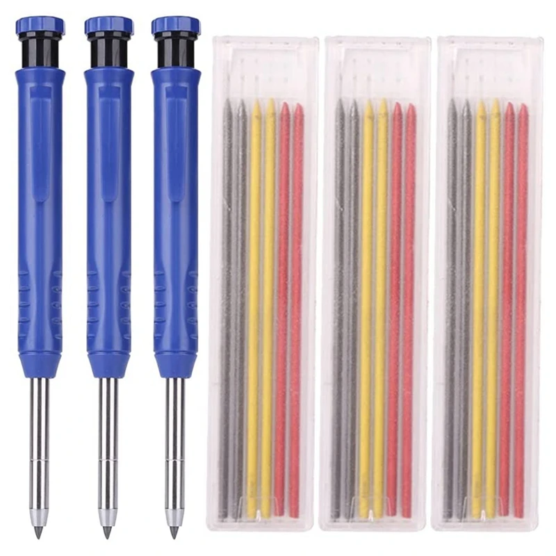 Solid Woodworking Pencil Set with Refill Deep Hole Mechanical Pencil Tool for Woodworker Carpenter Scriber
Solid Woodworking Pencil Set with Refill Deep Hole Mechanical Pencil Tool for Woodworker Carpenter Scriber