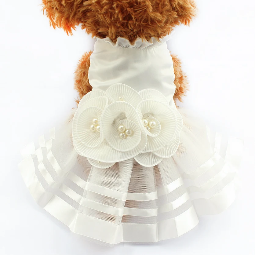 Pearl Flower Adornment Dog Dress Wedding Dresses For Dogs 6073008 Pet Skirt Costume Supplies XS, S, M, L, XL
Pearl Flower Adornment Dog Dress Wedding Dresses For Dogs 6073008 Pet Skirt Costume Supplies XS, S, M, L, XL