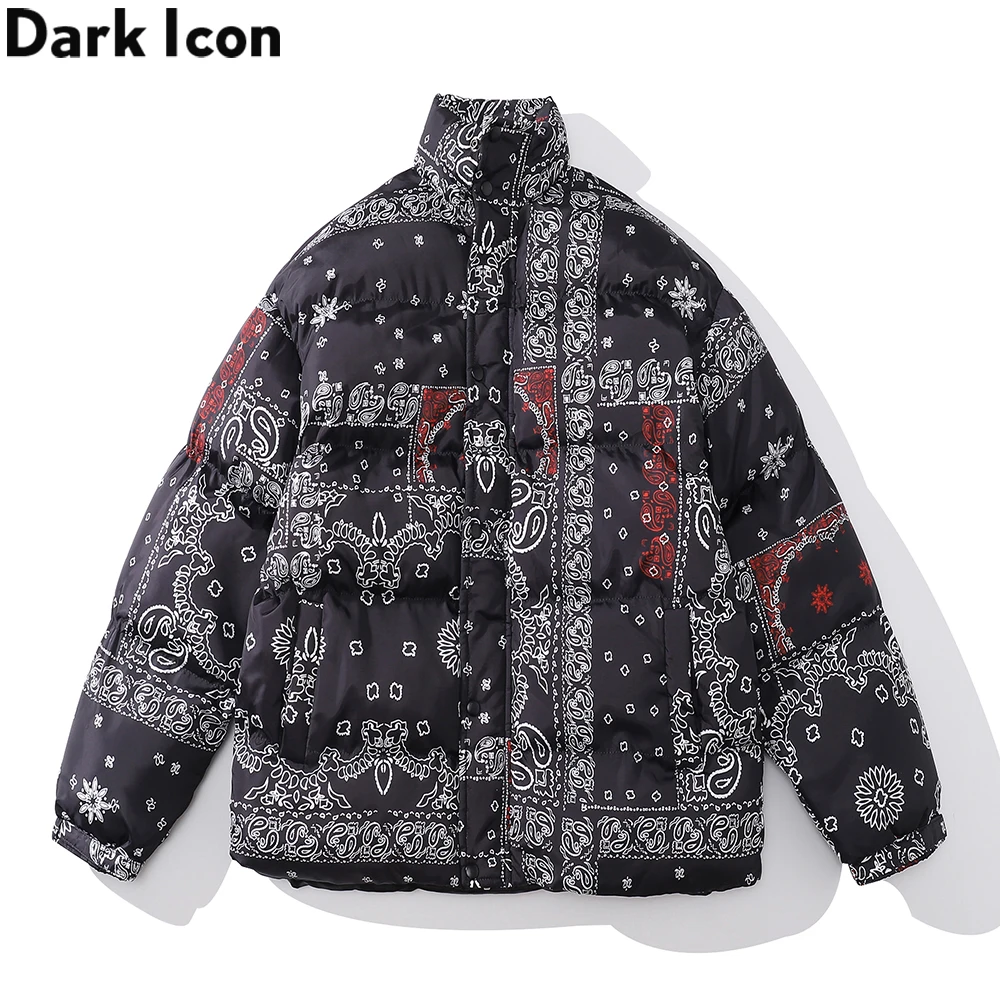 Dark Icon Bandana Cotton Padded Men's Puff Coat Winter Thicker Coats for Men Outerwear Cloth
Dark Icon Bandana Cotton Padded Men's Puff Coat Winter Thicker Coats for Men Outerwear Cloth